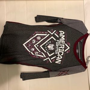 American Fighter 3/4 length sleeve t-shirt